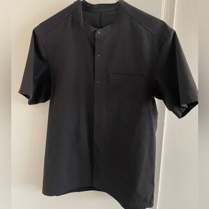 Lululemon lab mens monk collar button down